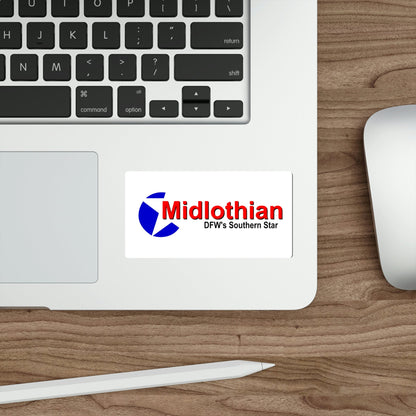 Flag of Midlothian Texas USA STICKER Vinyl Die-Cut Decal-The Sticker Space