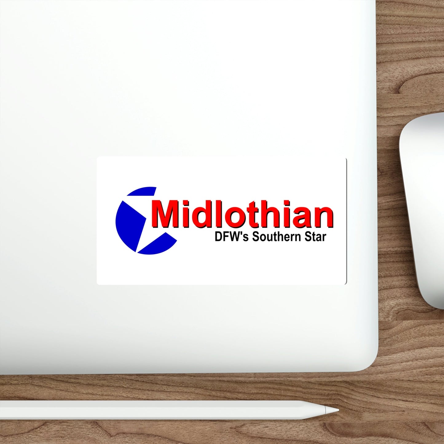 Flag of Midlothian Texas USA STICKER Vinyl Die-Cut Decal-The Sticker Space