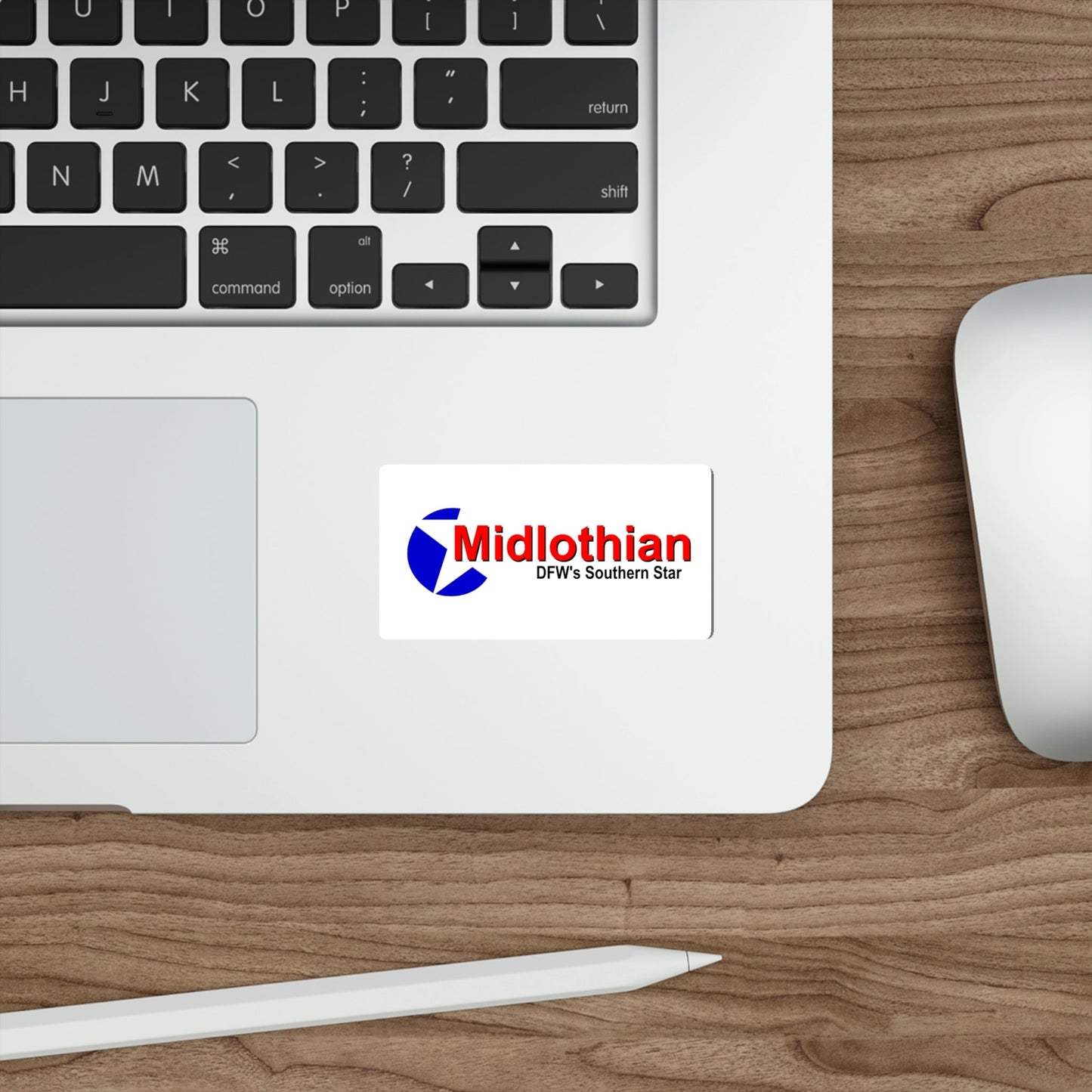 Flag of Midlothian Texas USA STICKER Vinyl Die-Cut Decal-The Sticker Space