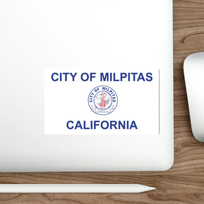 Flag of Milpitas California USA STICKER Vinyl Die-Cut Decal-The Sticker Space