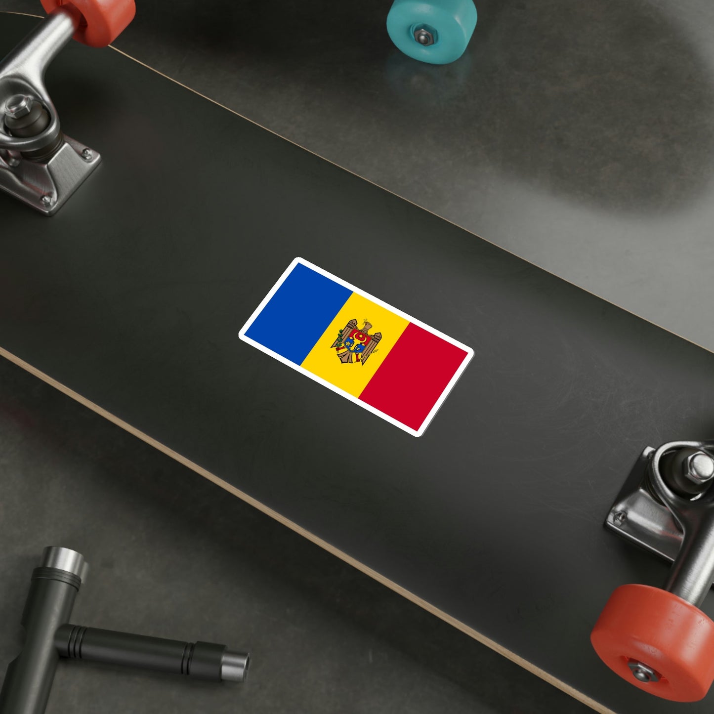 Flag of Moldova STICKER Vinyl Die-Cut Decal-The Sticker Space