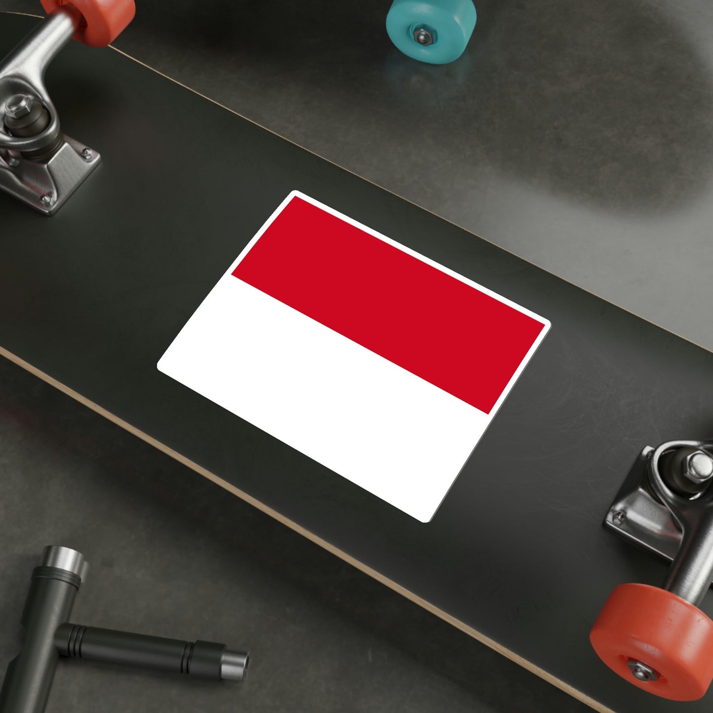 Flag of Monaco STICKER Vinyl Die-Cut Decal-The Sticker Space