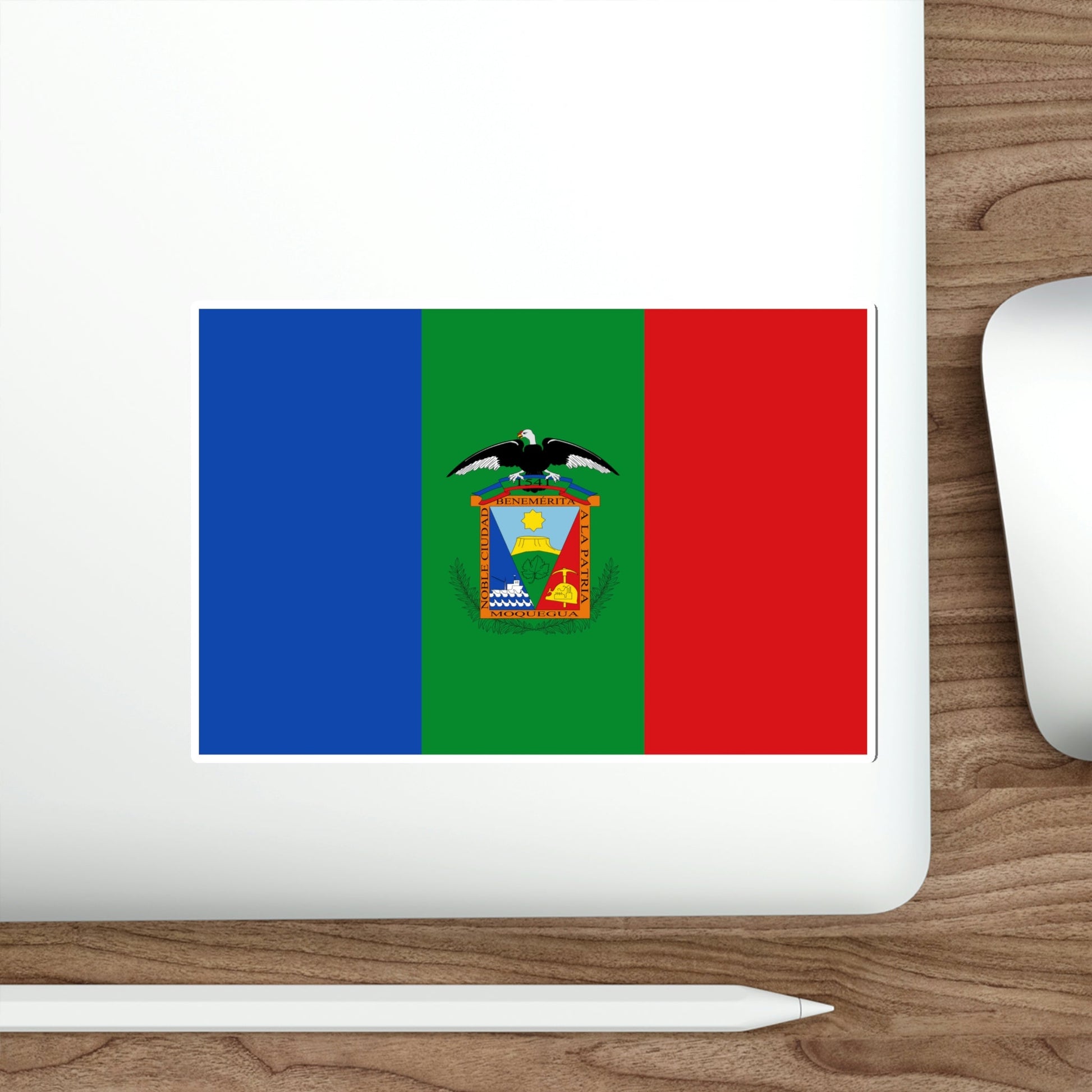 Flag of Moquegua capital of the Moquegua Region Peru STICKER Vinyl Die-Cut Decal-The Sticker Space