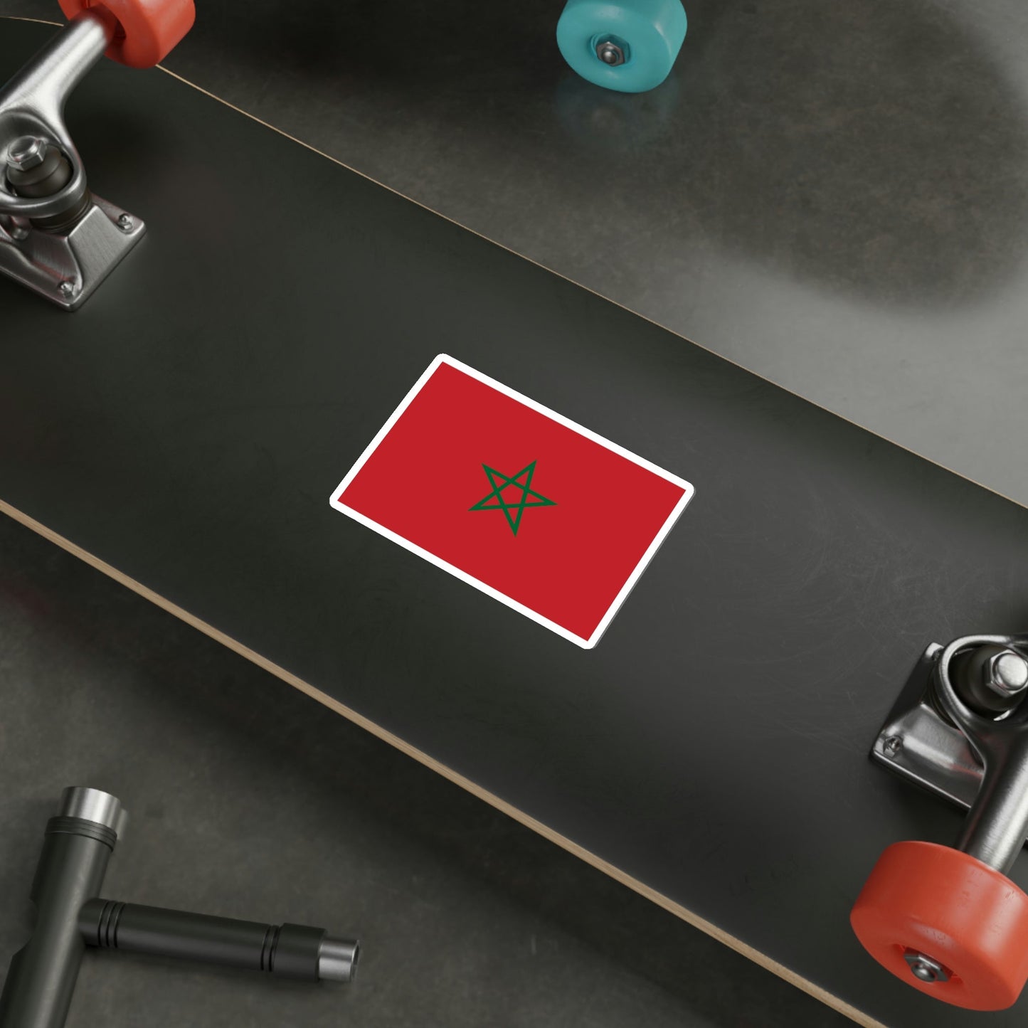 Flag of Morocco STICKER Vinyl Die-Cut Decal-The Sticker Space