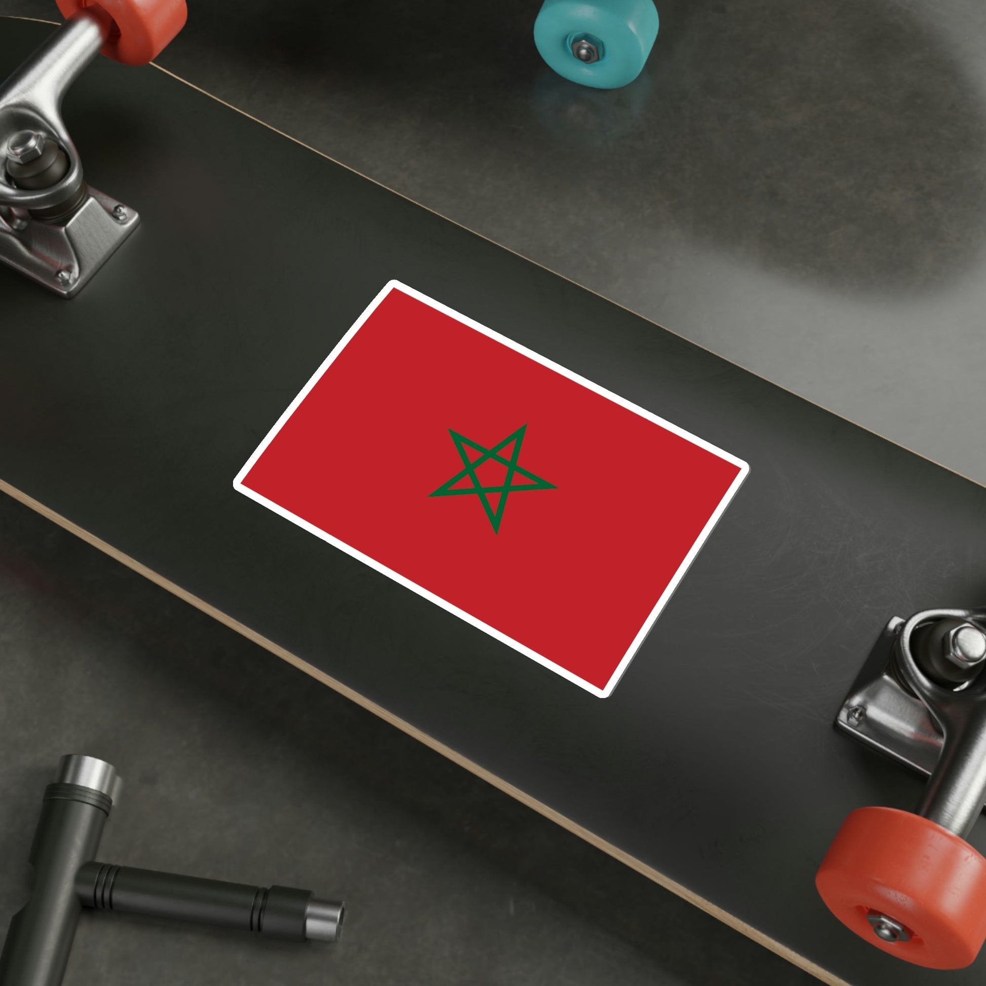 Flag of Morocco STICKER Vinyl Die-Cut Decal-The Sticker Space