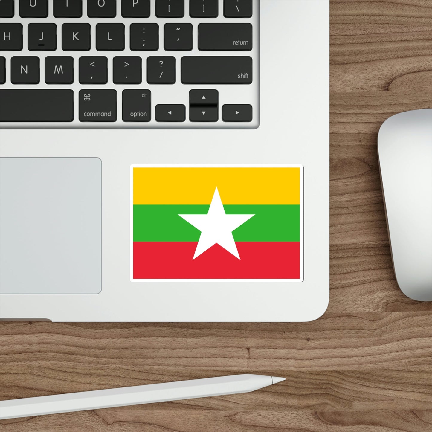 Flag of Myanmar STICKER Vinyl Die-Cut Decal-The Sticker Space