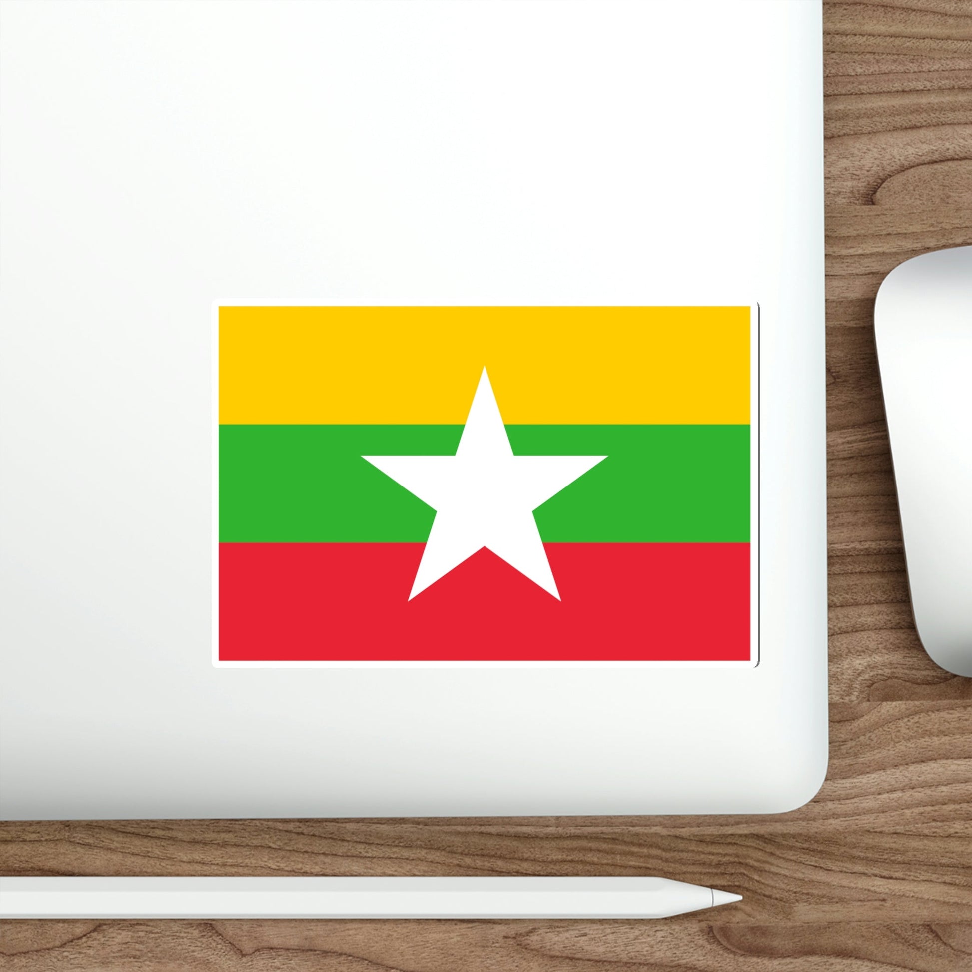 Flag of Myanmar STICKER Vinyl Die-Cut Decal-The Sticker Space