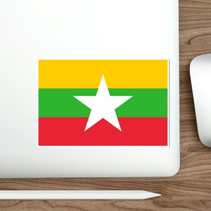 Flag of Myanmar STICKER Vinyl Die-Cut Decal-The Sticker Space