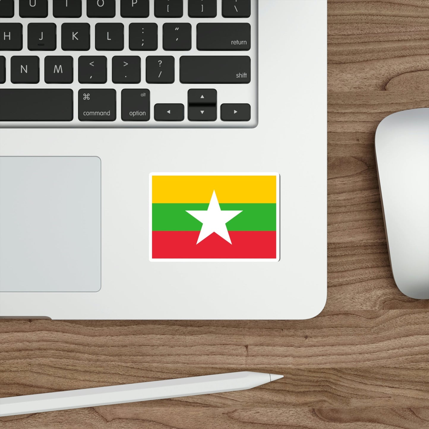 Flag of Myanmar STICKER Vinyl Die-Cut Decal-The Sticker Space