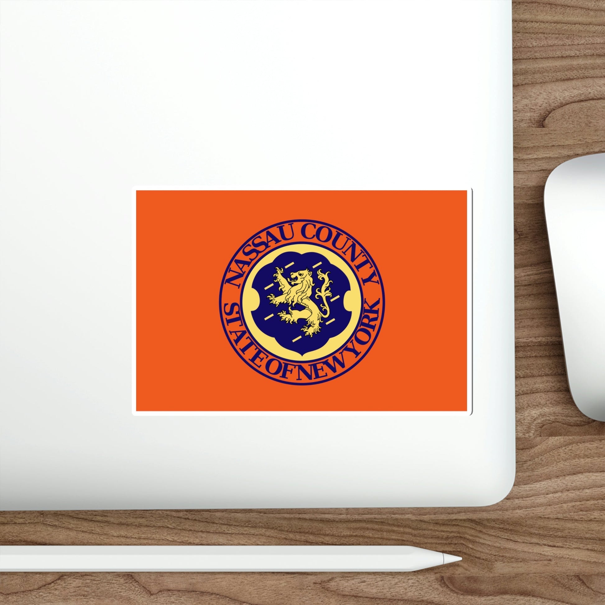 Flag of Nassau County New York STICKER Vinyl Die-Cut Decal-The Sticker Space