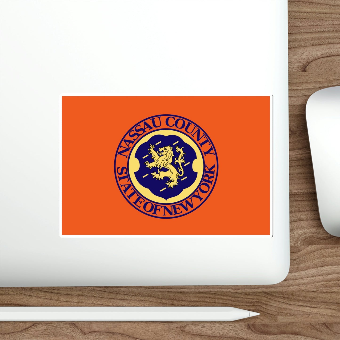 Flag of Nassau County New York STICKER Vinyl Die-Cut Decal-The Sticker Space