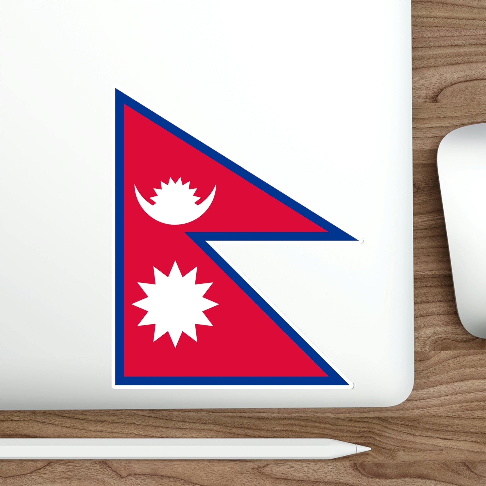 Flag of Nepal STICKER Vinyl Die-Cut Decal-The Sticker Space