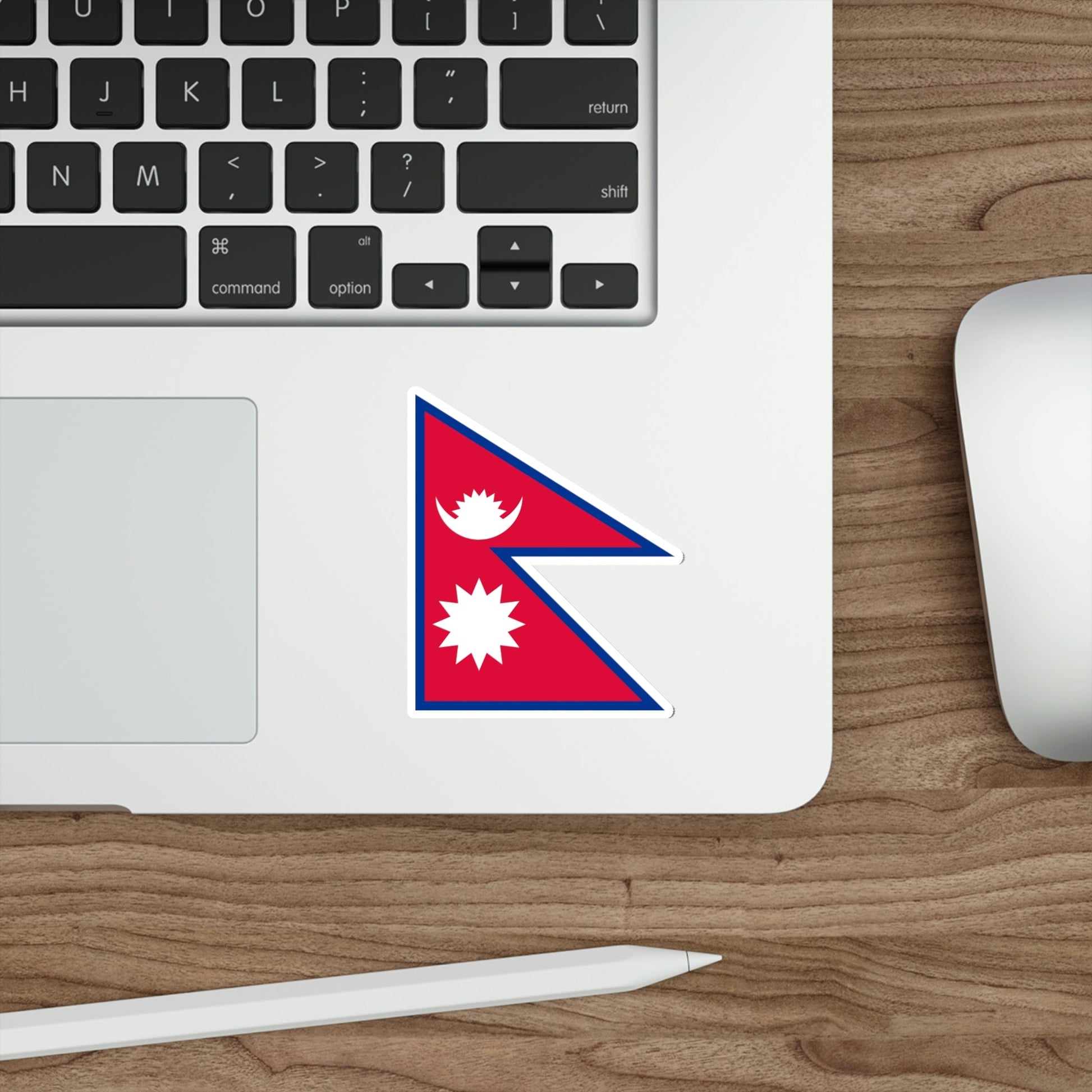 Flag of Nepal STICKER Vinyl Die-Cut Decal-The Sticker Space