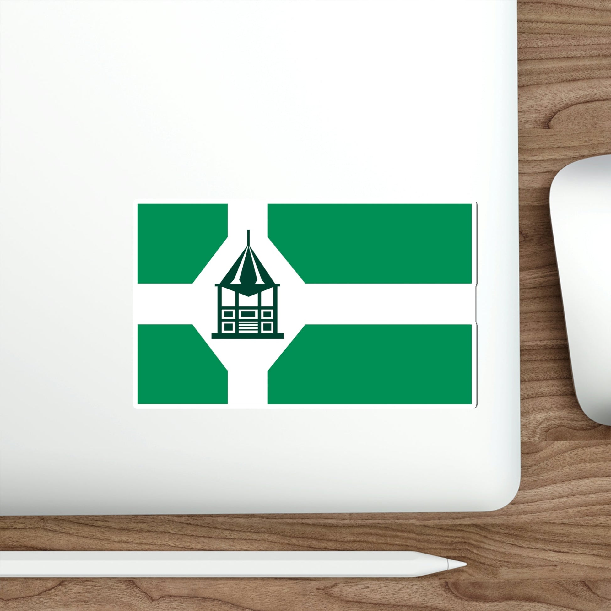 Flag of New Milford Connecticut USA STICKER Vinyl Die-Cut Decal-The Sticker Space