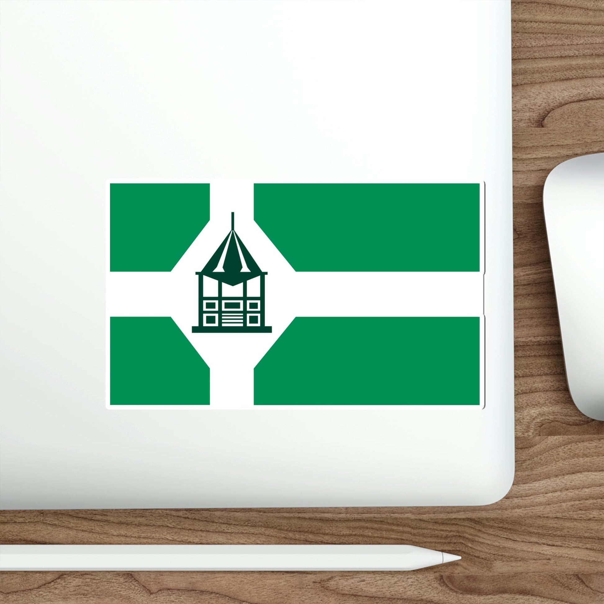 Flag of New Milford Connecticut USA STICKER Vinyl Die-Cut Decal-The Sticker Space