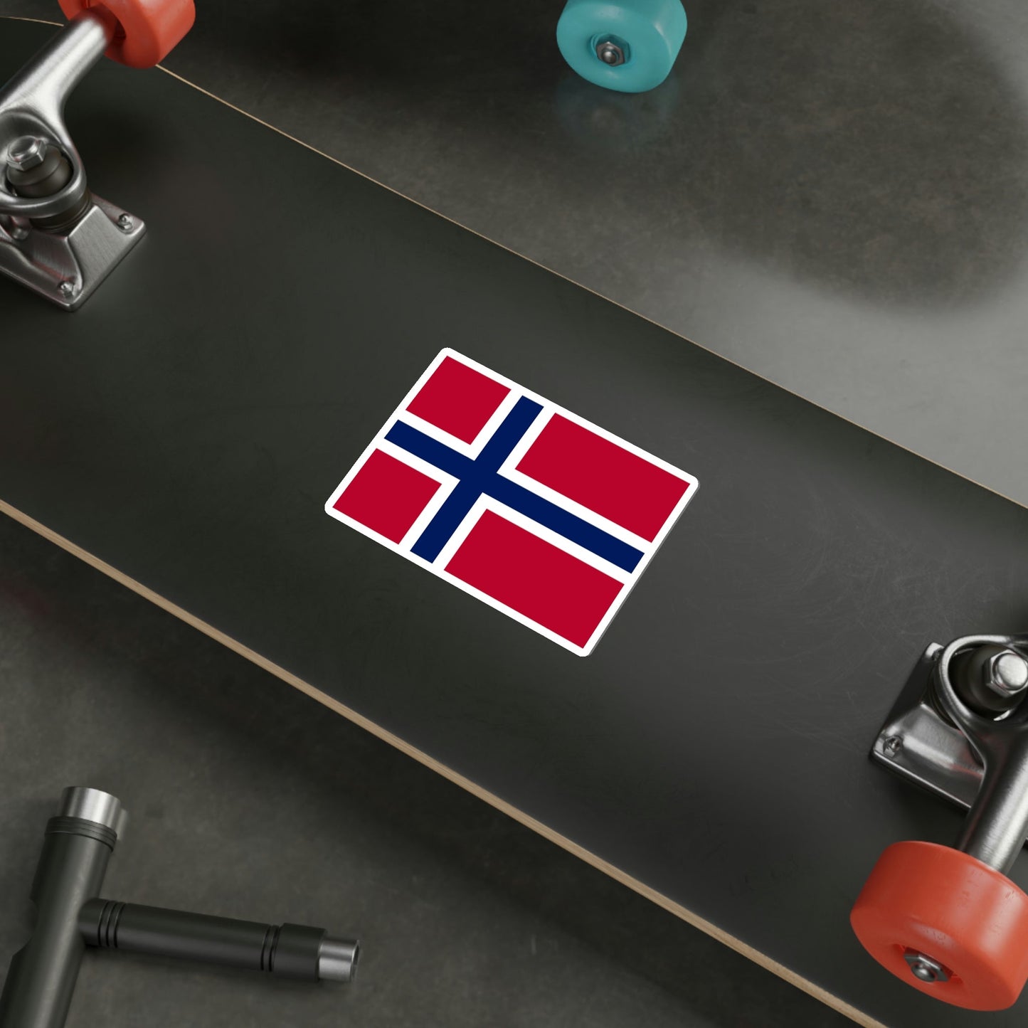 Flag of Norway STICKER Vinyl Die-Cut Decal-The Sticker Space