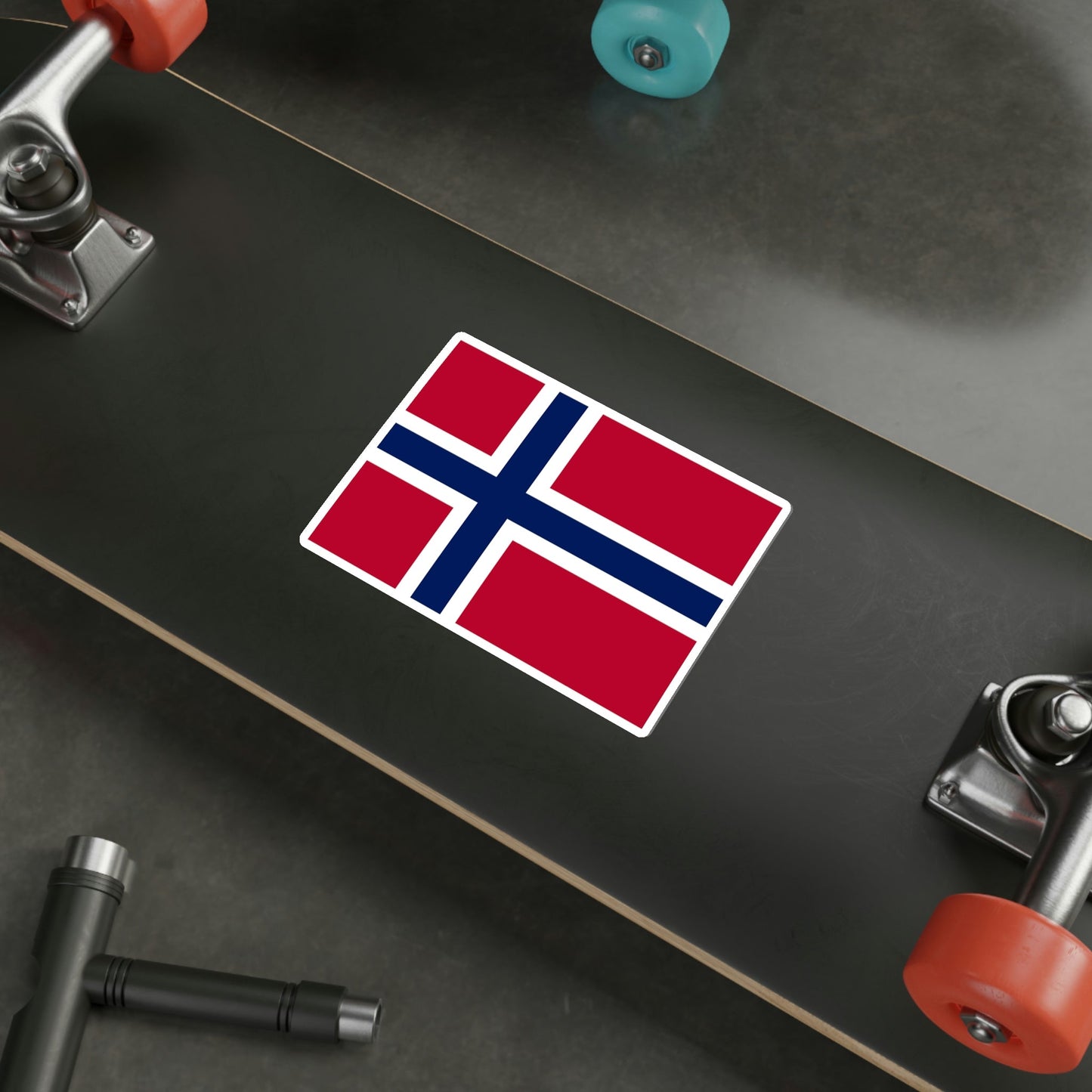 Flag of Norway STICKER Vinyl Die-Cut Decal-The Sticker Space