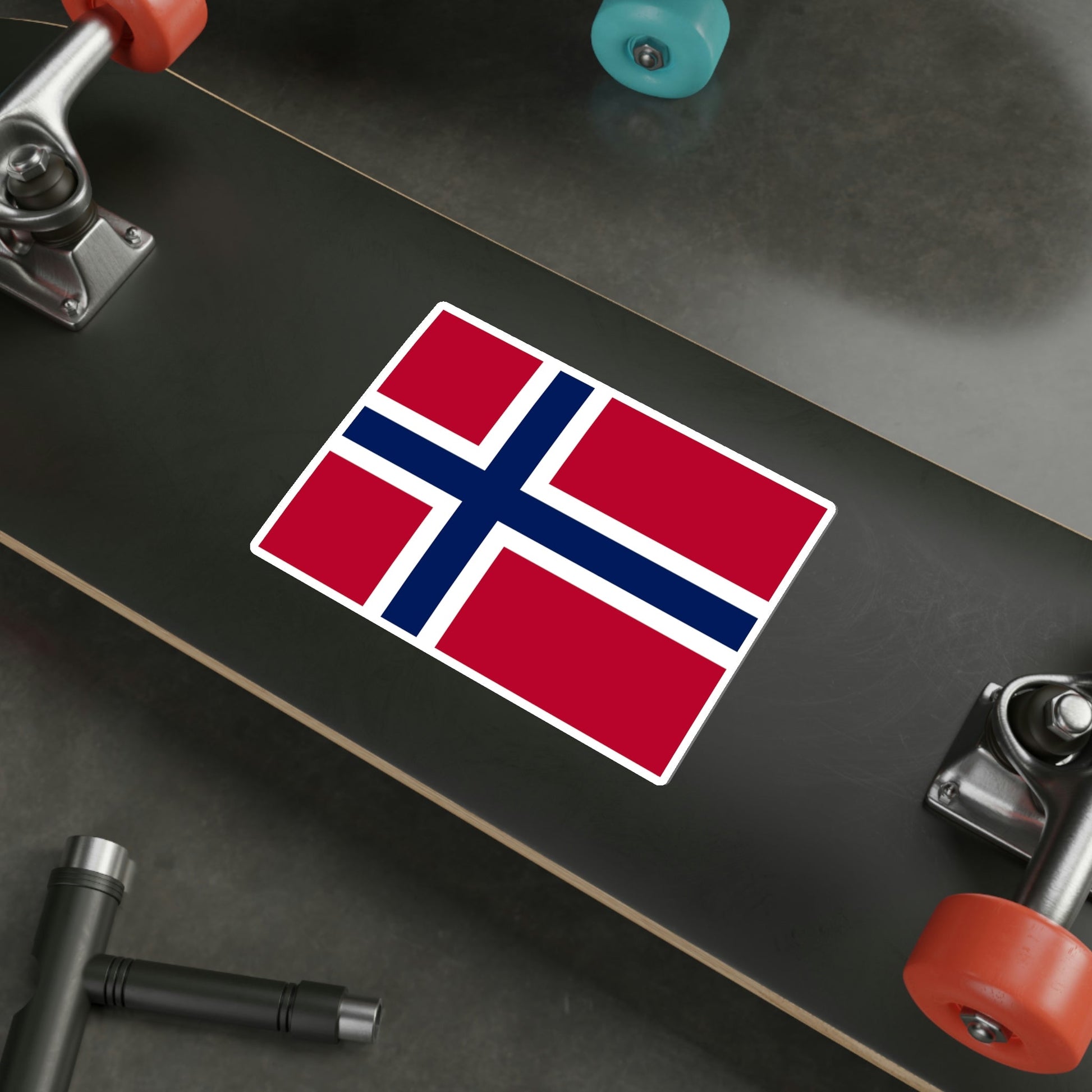 Flag of Norway STICKER Vinyl Die-Cut Decal-The Sticker Space