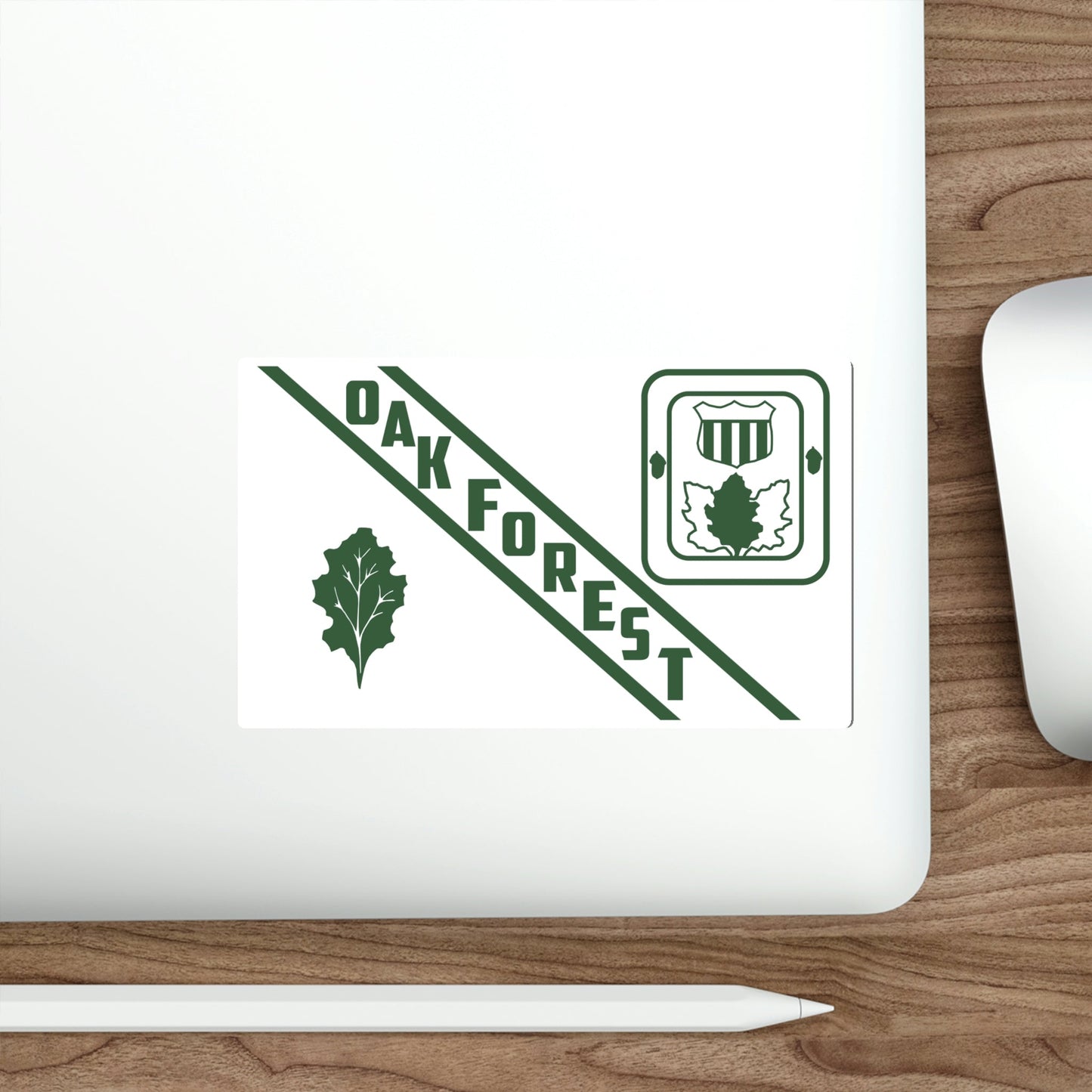 Flag of Oak Forest Illinois USA STICKER Vinyl Die-Cut Decal-The Sticker Space