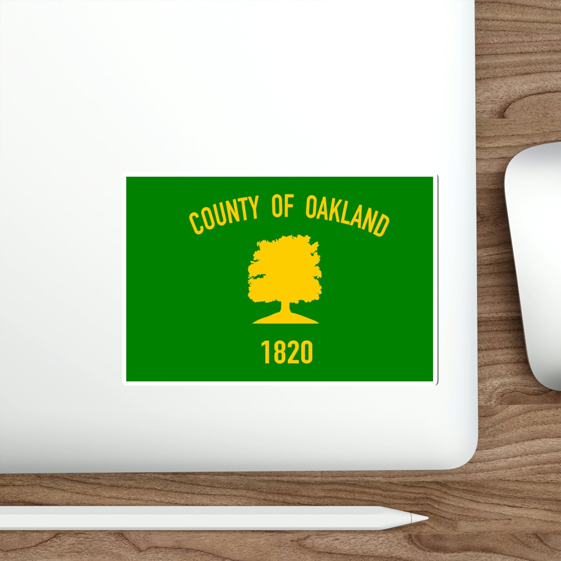 Flag of Oakland County Michigan STICKER Vinyl Die-Cut Decal-The Sticker Space