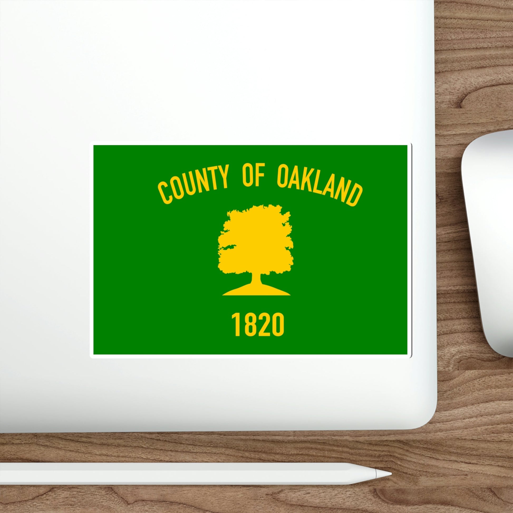 Flag of Oakland County Michigan STICKER Vinyl Die-Cut Decal-The Sticker Space