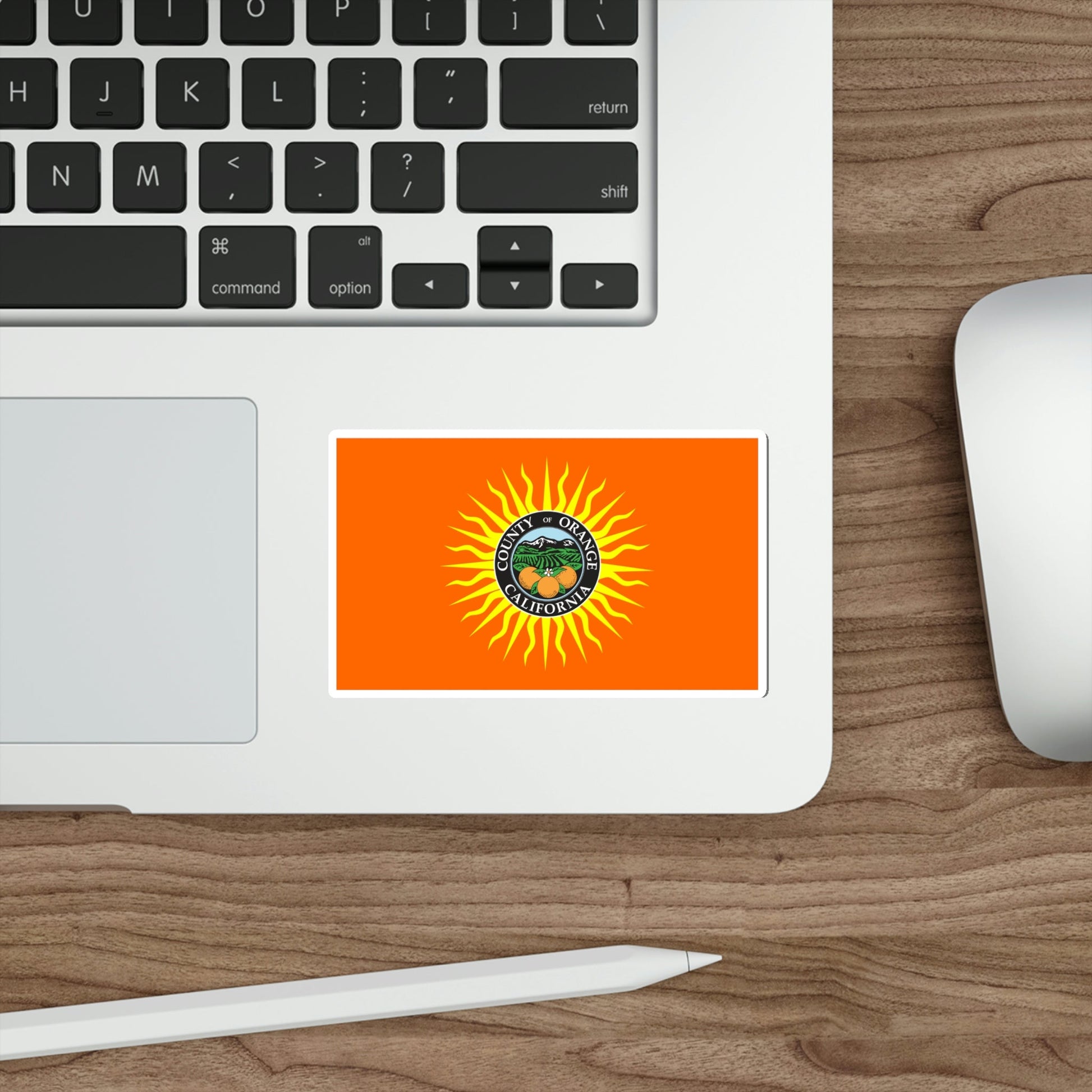 Flag of Orange County California STICKER Vinyl Die-Cut Decal-The Sticker Space