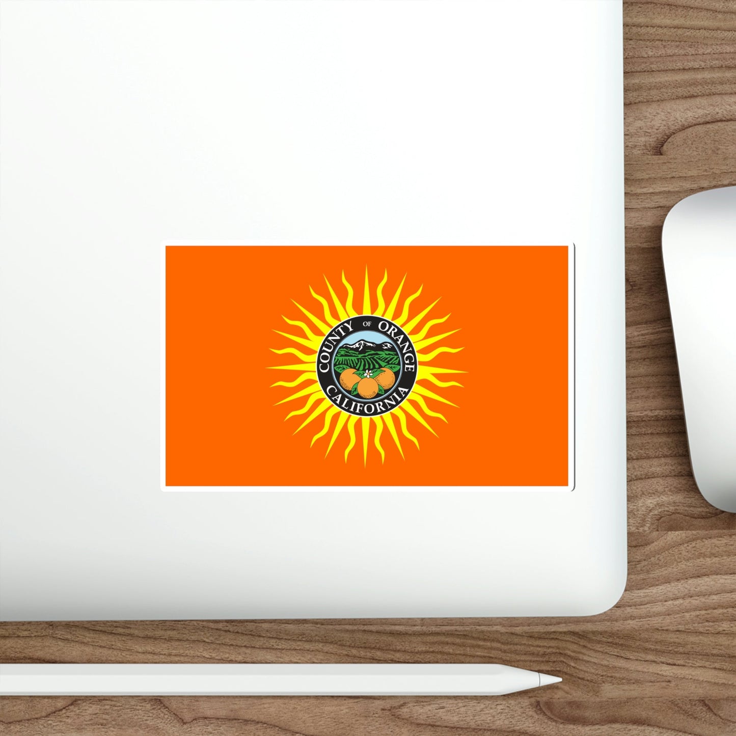 Flag of Orange County California STICKER Vinyl Die-Cut Decal-The Sticker Space