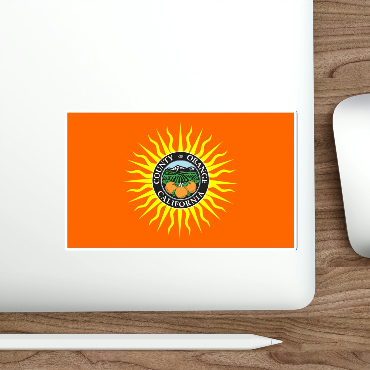 Flag of Orange County California STICKER Vinyl Die-Cut Decal-The Sticker Space