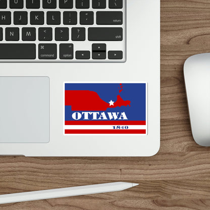 Flag of Ottawa County Ohio STICKER Vinyl Die-Cut Decal-The Sticker Space