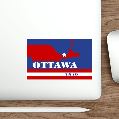 Flag of Ottawa County Ohio STICKER Vinyl Die-Cut Decal-The Sticker Space