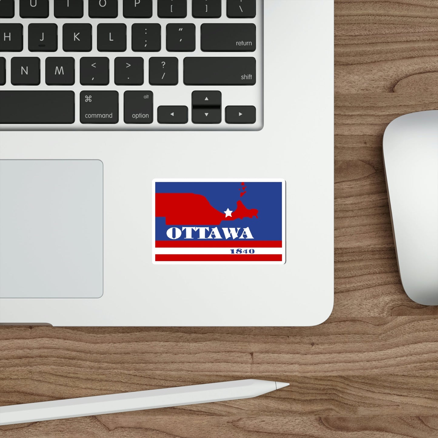 Flag of Ottawa County Ohio STICKER Vinyl Die-Cut Decal-The Sticker Space