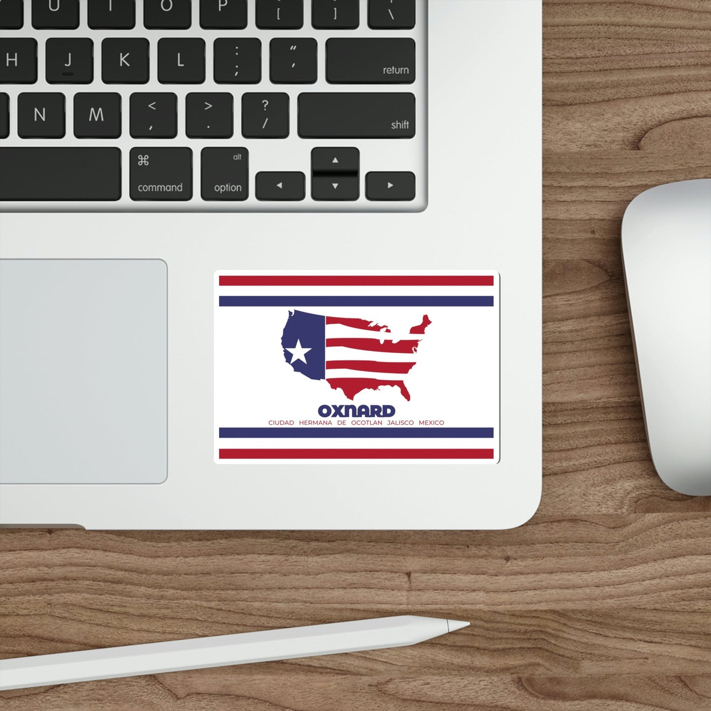 Flag of Oxnard California USA STICKER Vinyl Die-Cut Decal-The Sticker Space