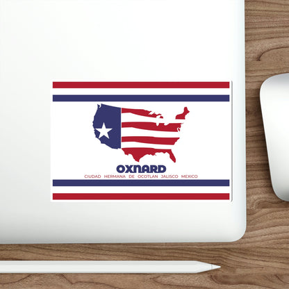 Flag of Oxnard California USA STICKER Vinyl Die-Cut Decal-The Sticker Space