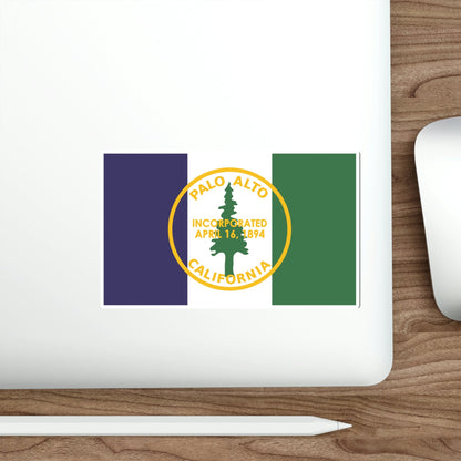 Flag of Palo Alto California USA STICKER Vinyl Die-Cut Decal-The Sticker Space