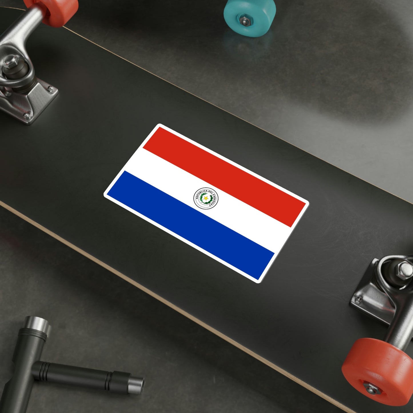 Flag of Paraguay STICKER Vinyl Die-Cut Decal-The Sticker Space