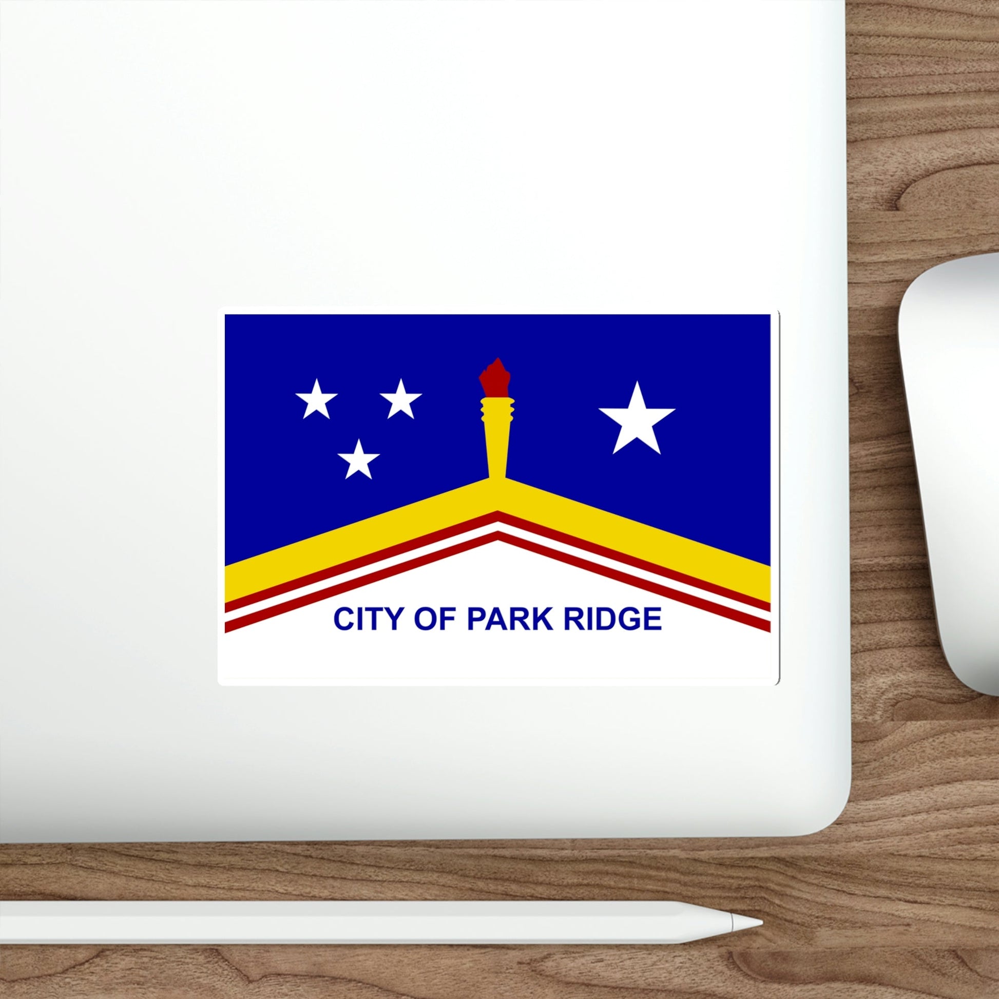 Flag of Park Ridge Illinois USA STICKER Vinyl Die-Cut Decal-The Sticker Space