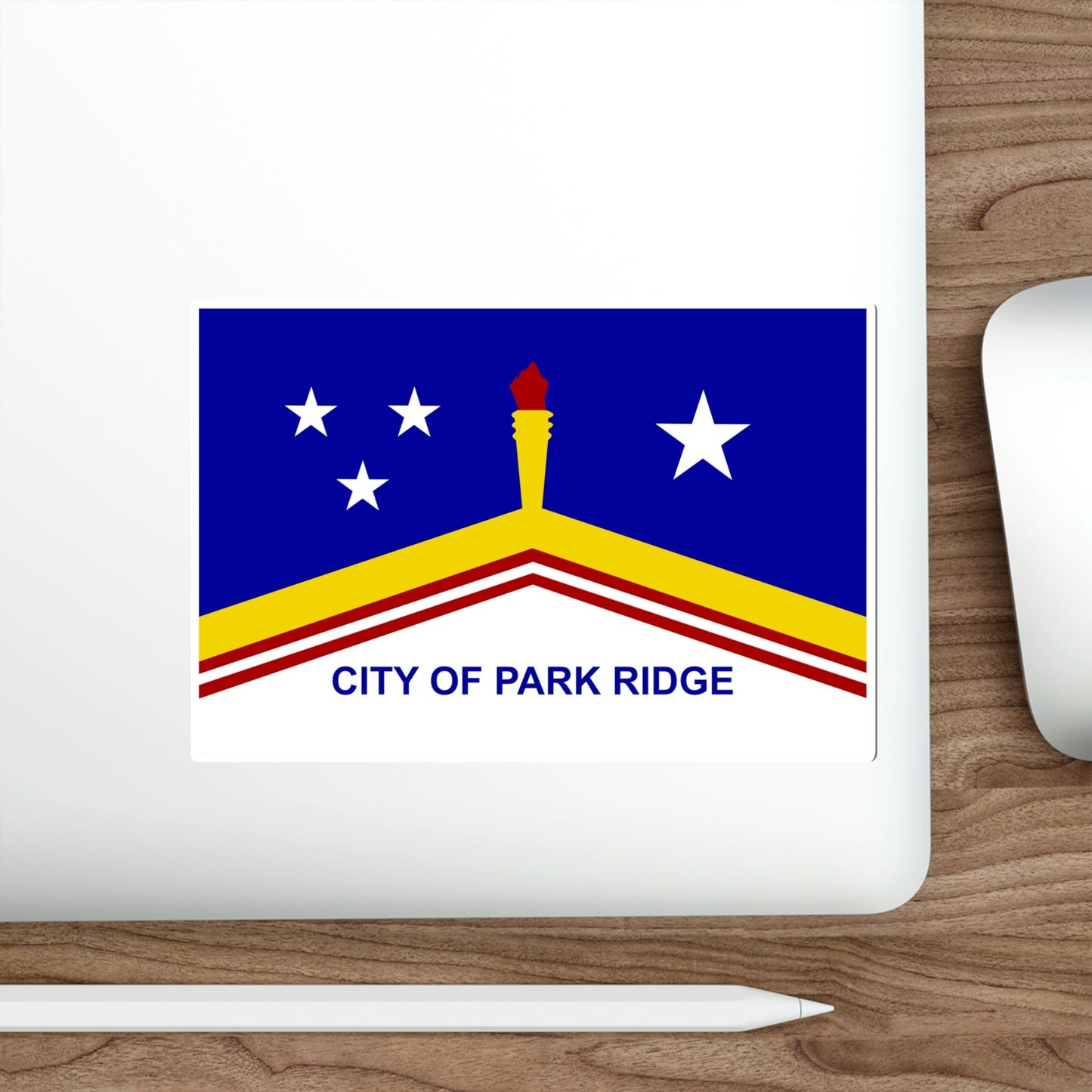 Flag of Park Ridge Illinois USA STICKER Vinyl Die-Cut Decal-The Sticker Space