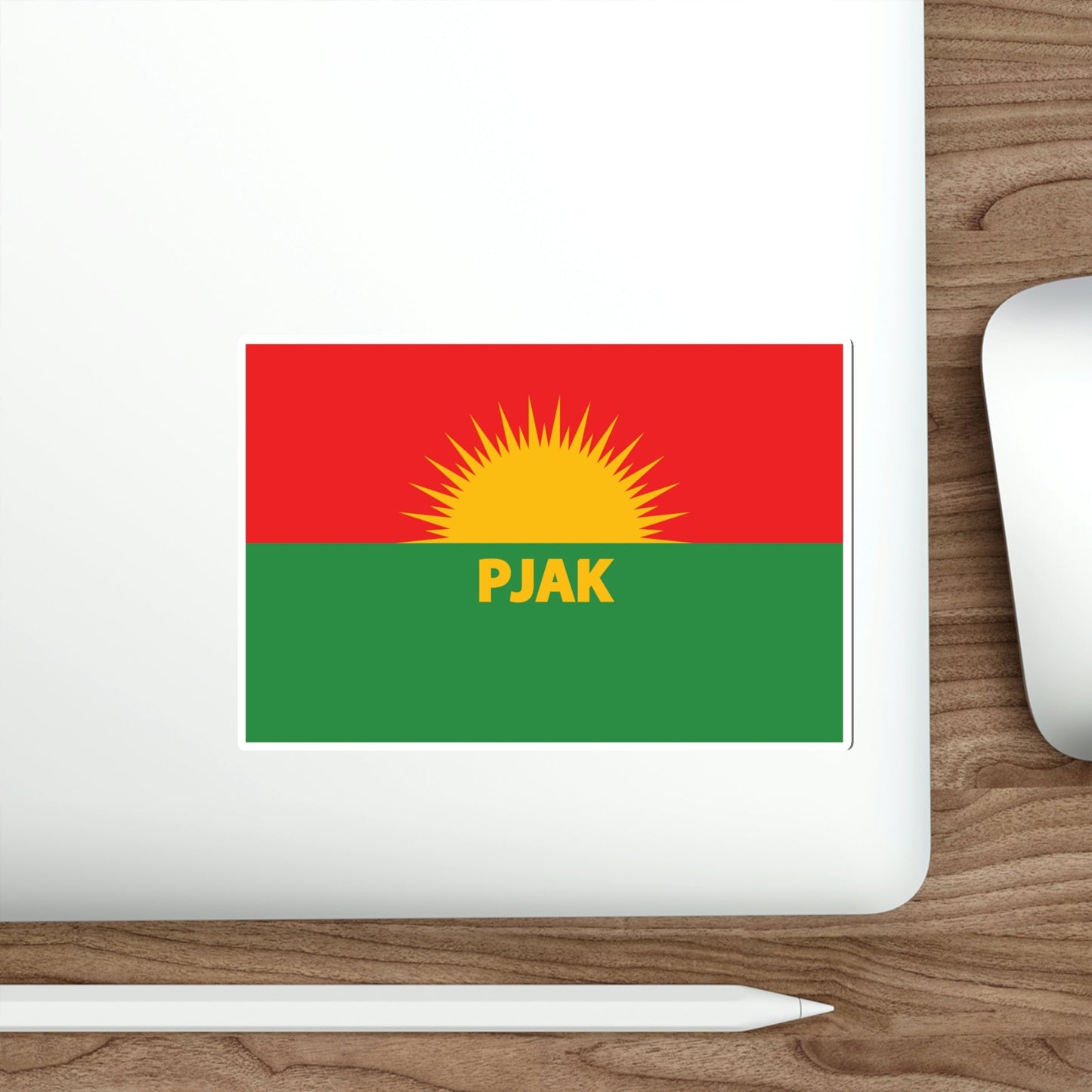 Flag of Partiya Jiyana Azad a Kurdistanê (Iran) STICKER Vinyl Die-Cut Decal-The Sticker Space