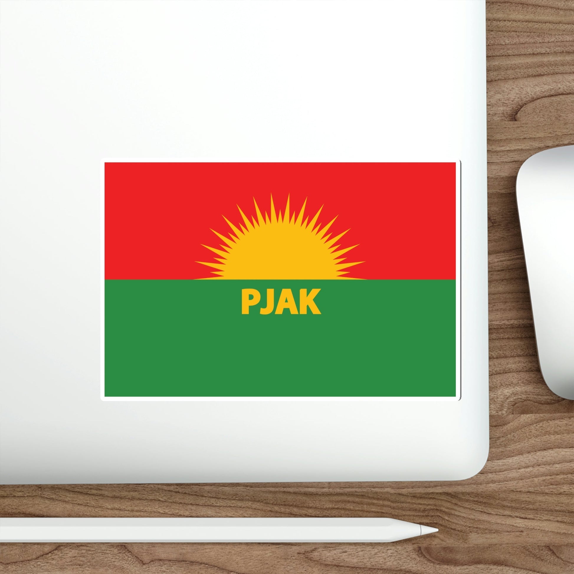 Flag of Partiya Jiyana Azad a Kurdistanê (Iran) STICKER Vinyl Die-Cut Decal-The Sticker Space