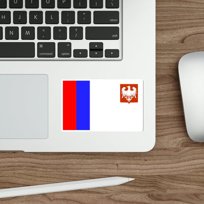 Flag of Piotrków Trybunalski Poland STICKER Vinyl Die-Cut Decal-The Sticker Space