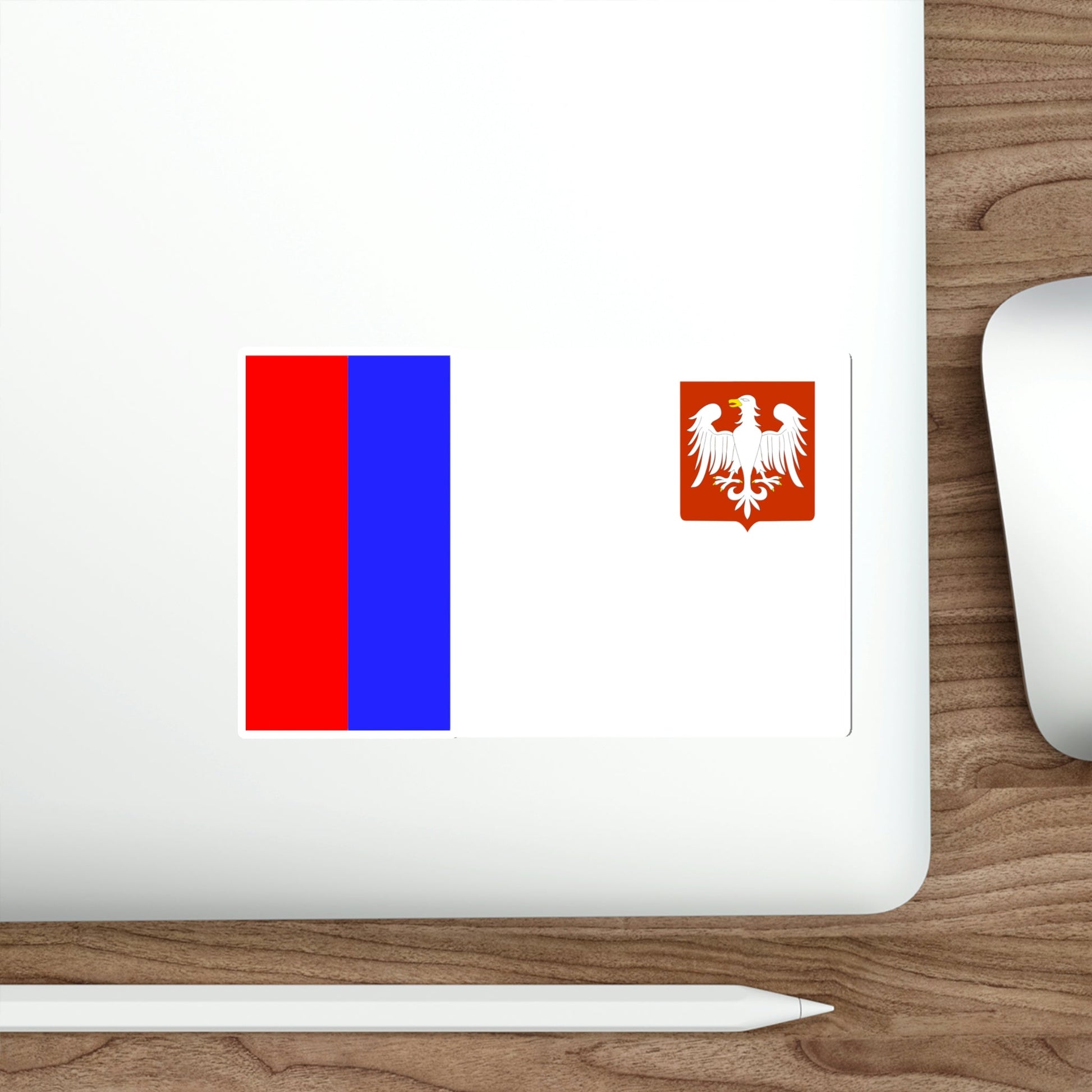 Flag of Piotrków Trybunalski Poland STICKER Vinyl Die-Cut Decal-The Sticker Space