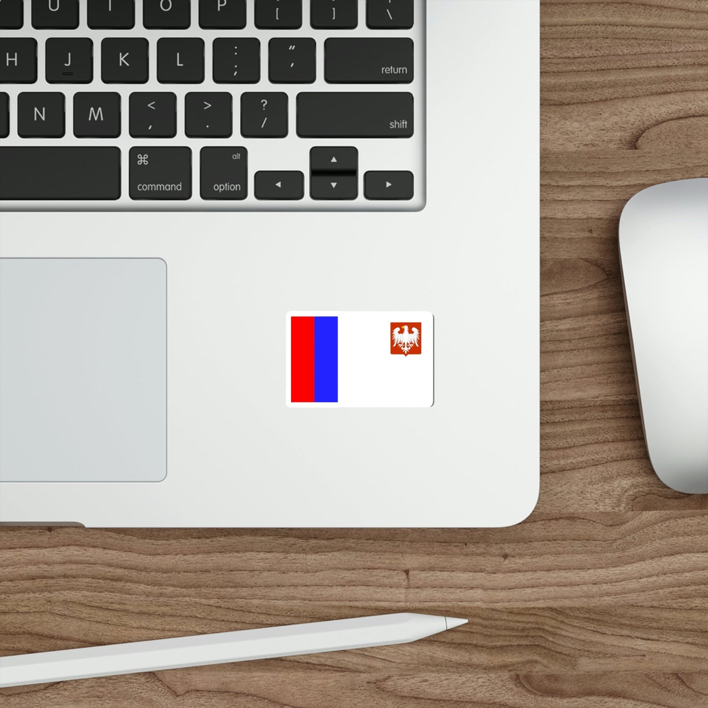 Flag of Piotrków Trybunalski Poland STICKER Vinyl Die-Cut Decal-The Sticker Space