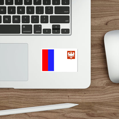 Flag of Piotrków Trybunalski Poland STICKER Vinyl Die-Cut Decal-The Sticker Space