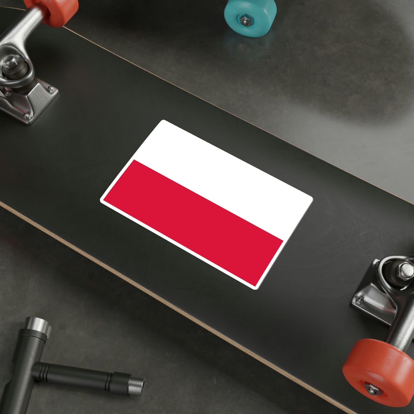 Flag of Poland STICKER Vinyl Die-Cut Decal-The Sticker Space