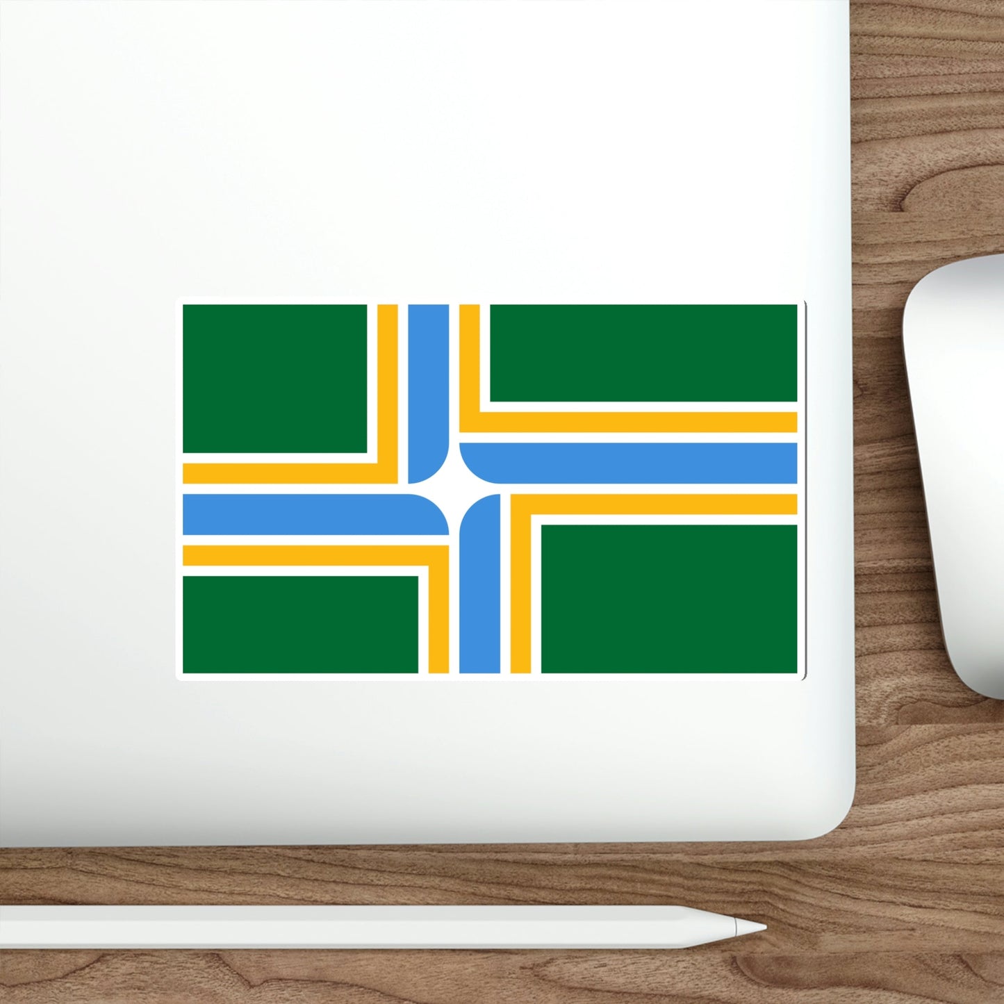 Flag of Portland Oregon USA STICKER Vinyl Die-Cut Decal-The Sticker Space