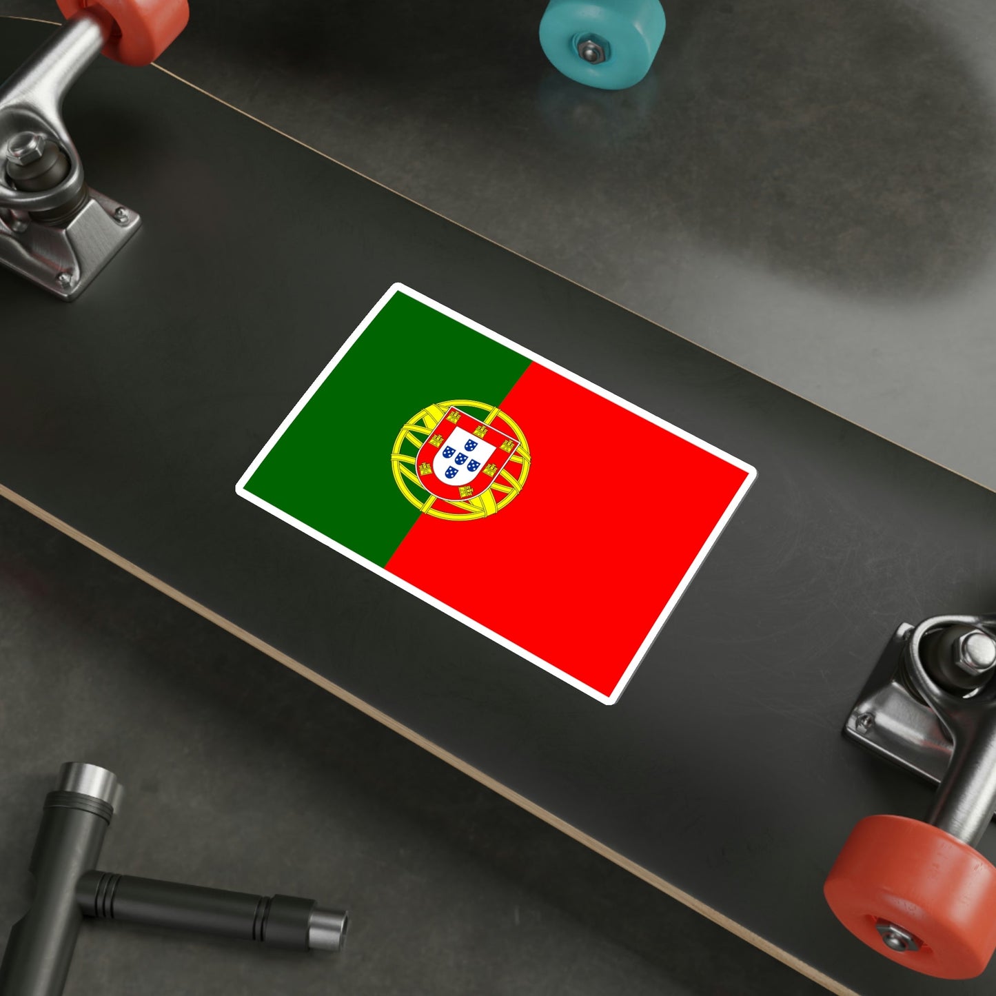 Flag of Portugal STICKER Vinyl Die-Cut Decal-The Sticker Space