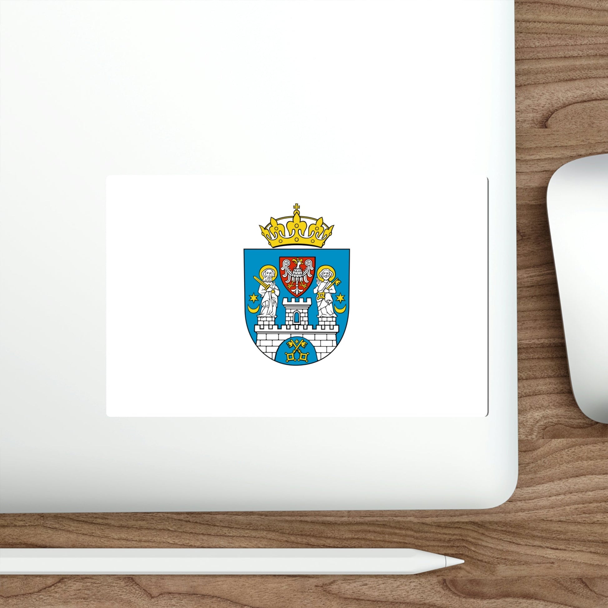 Flag of Poznań Poland STICKER Vinyl Die-Cut Decal-The Sticker Space