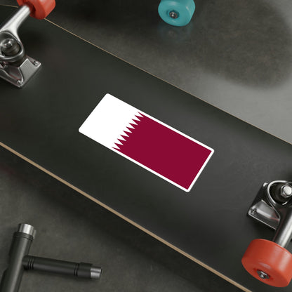 Flag of Qatar STICKER Vinyl Die-Cut Decal-The Sticker Space