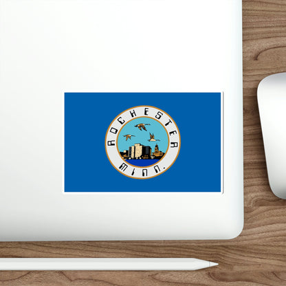 Flag of Rochester Minnesota USA STICKER Vinyl Die-Cut Decal-The Sticker Space