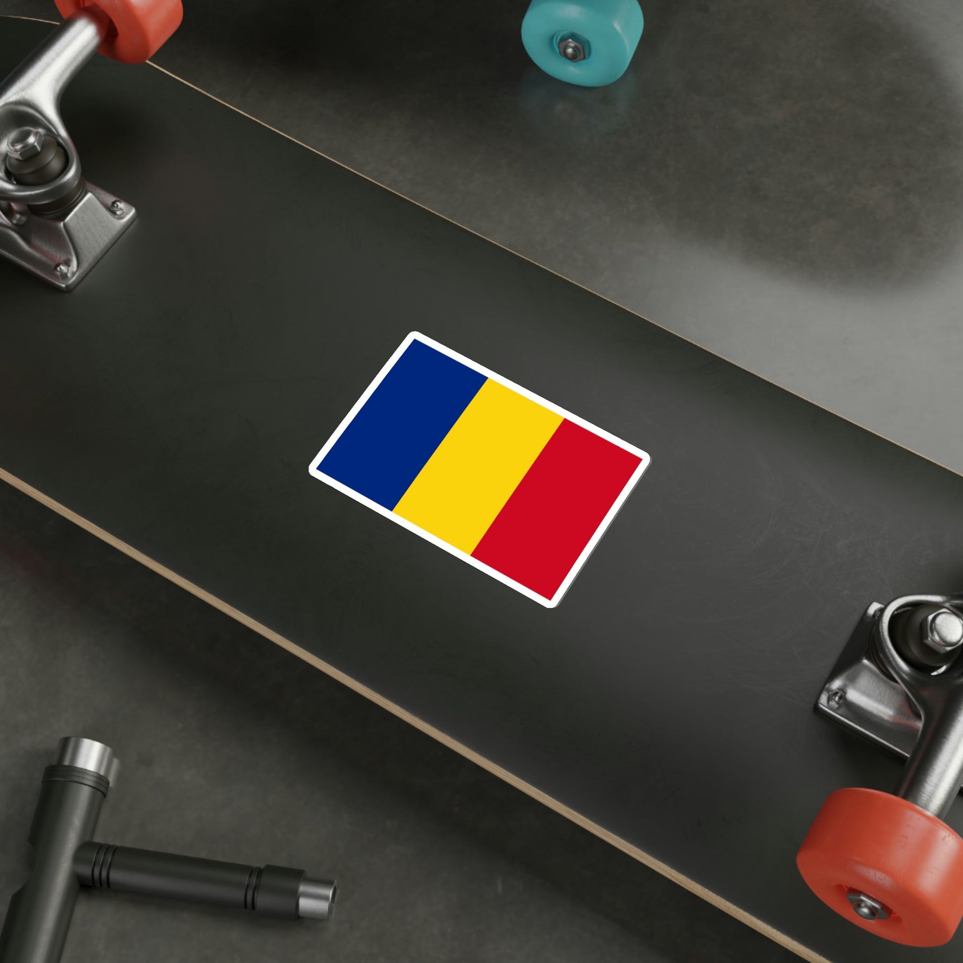 Flag of Romania STICKER Vinyl Die-Cut Decal-The Sticker Space